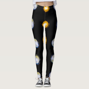 Leggings Luces LED, cerrar fondo abstracto.