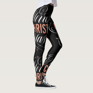Leggings Luces rojas religiosas de la carpa de las Felices