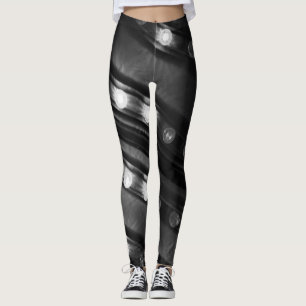 Leggings Luces Twinkle en blanco y negro