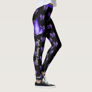 Leggings Lucha contra el texto Personalizado del lupus