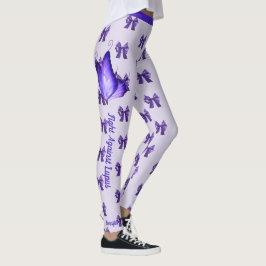 Leggings Lucha contra el texto Personalizado del Lupus Legg