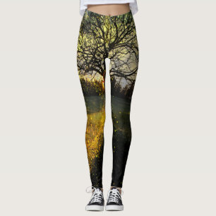 Leggings Luciérnagas mágicas paisaje de ensueño
