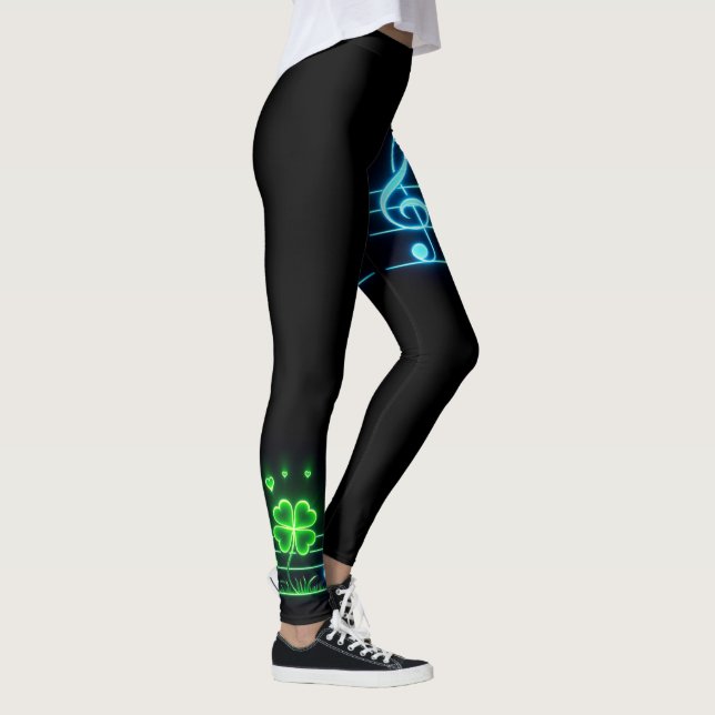 Leggings Lucky Clover and Music Notes (Derecha)