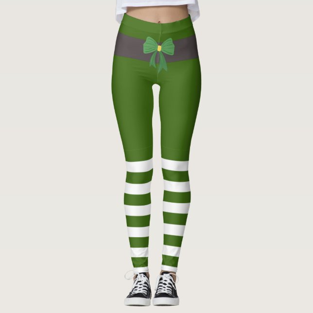 Leggings Lucky Green Leprechaun Socks St. Patrick's Day (Anverso)