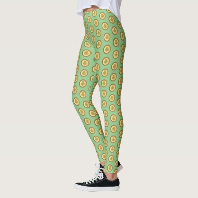 Leggings Lucky Irish Shamrock Gold Coin (Izquierda)