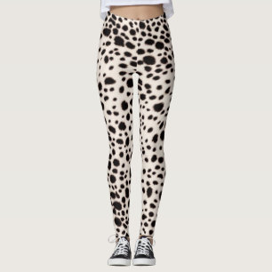 Leggings Lugares blancos de dalmación de nieve: Piel de Mas