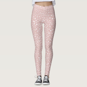 Leggings Lugares dálmatas rosados, puntos dálmatas, impresi