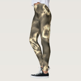 Leggings Lugares luminosos y formas en tonos beige