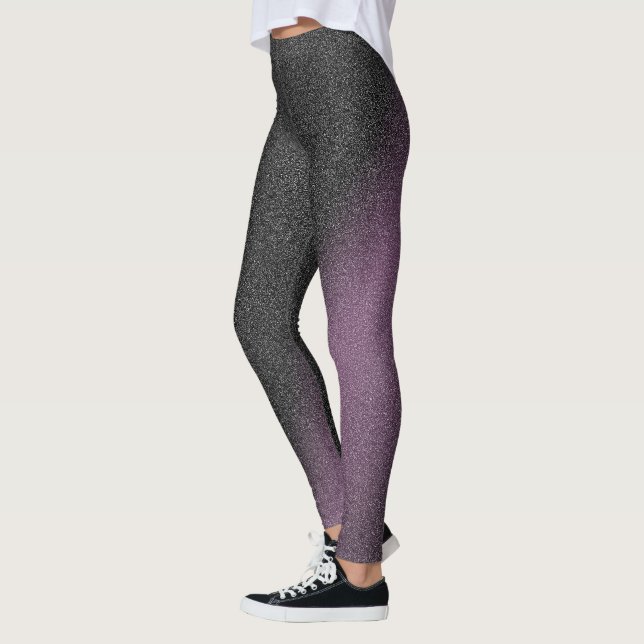 Leggings Lujo morado negro (Izquierda)