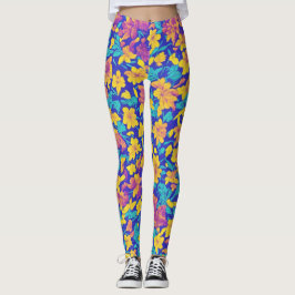 Leggings LulaRoe floral suave rosa amarillo pálido suave