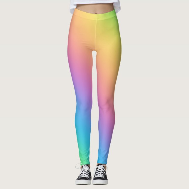 Leggings Luminosas piernas arcoiris (Anverso)