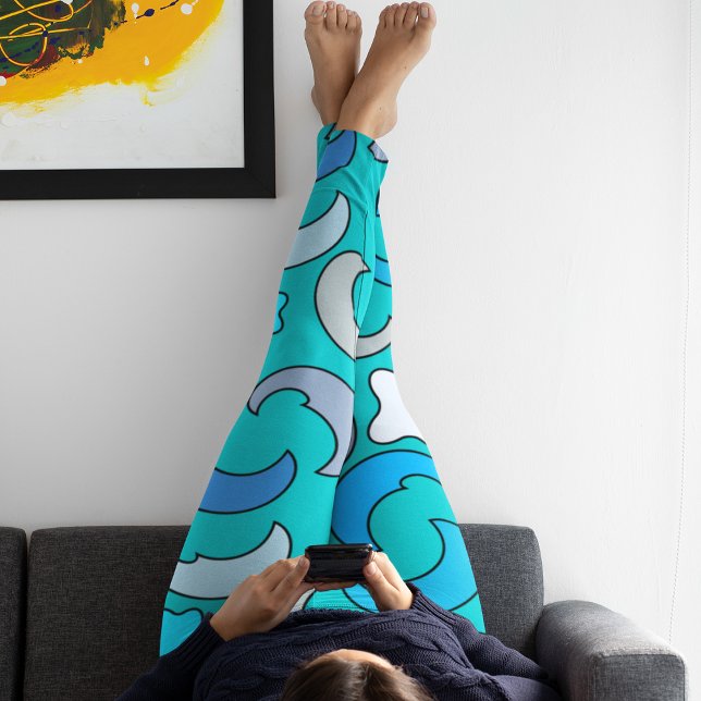 Leggings Luna Azul nublada (Subido por el creador)