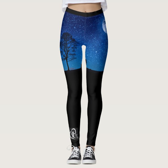LEGGINGS LUNA DE CIELO NOCTURNA (Anverso)