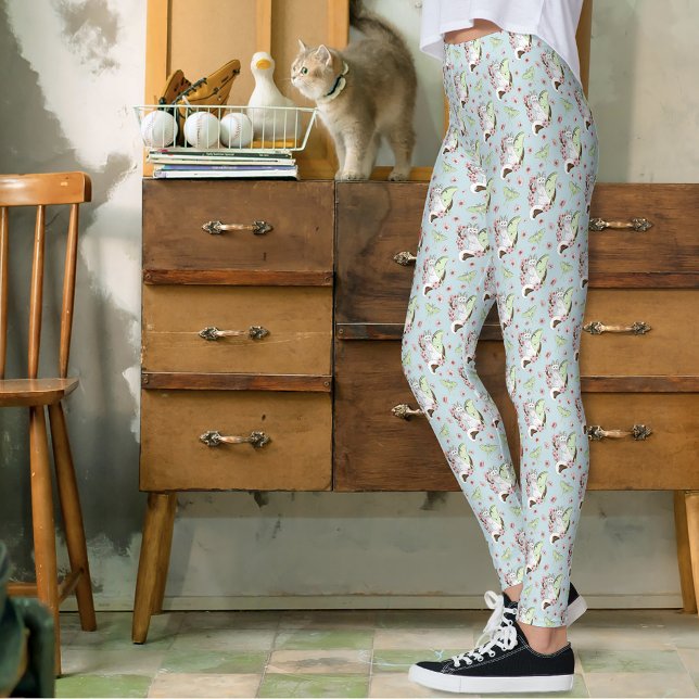 Leggings Luna Luna Verde Gato Blanco (Subido por el creador)