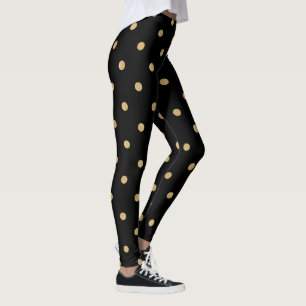Leggings Lunares de oro simples