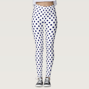 Leggings Lunares festivos de los azules marinos del fiesta