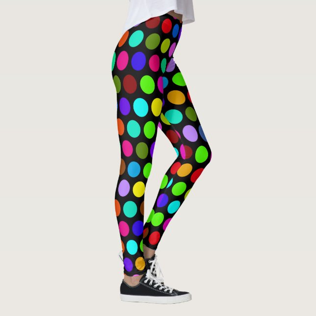 Leggings Lunares grandes multicolores (Derecha)