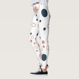 Leggings Lunares Retro de Estilo Moderno de Mitad de Siglo 