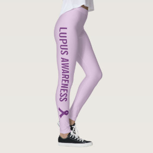 Leggings Lupus Awareness Ribbon Purple