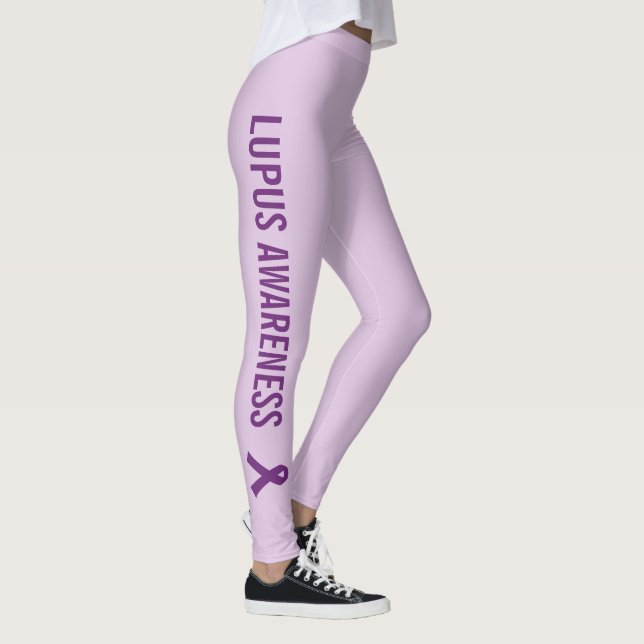 Leggings Lupus Awareness Ribbon Purple (Derecha)