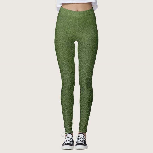 Leggings Lush Green Artificial Grass Nature Design | Fresh  (Anverso)