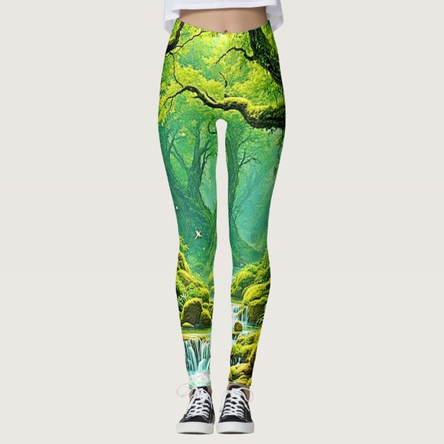 Leggings Lush Jungle Waterfall Bliss (Anverso)