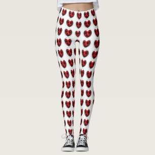 Leggings Luv-A-Bull Bulldog americano Pit Bull Heart