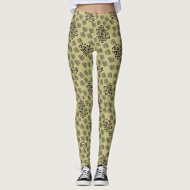 Leggings Luxe modern animalprint be brave girl (Anverso)