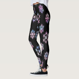 Leggings Luxury Holographic Snowflake Christmas Collection