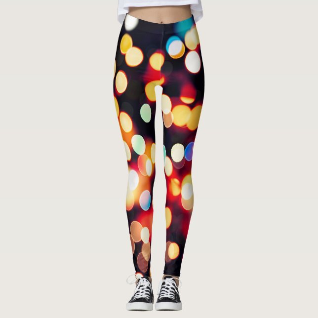 Leggings Luz abstracta: fondo de textura simple (Anverso)