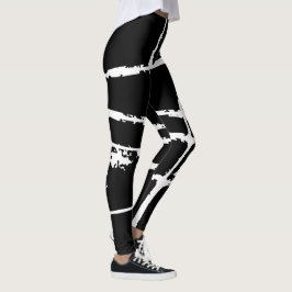 Leggings Luz Blanca Refinada Grunge Moderno Dirty Mesh