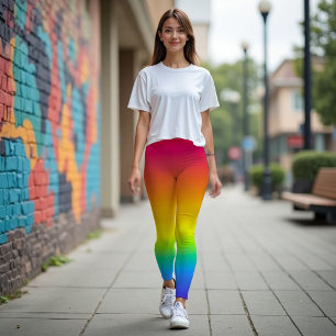 Leggings Luz de prisma - Vibrante arte del espectro arcoiri
