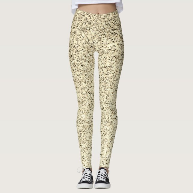 Leggings Luz dorada brillo suave destellos (Anverso)