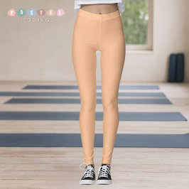 Leggings Luz Pastel Suave Sólida Color Amarillo Oscuro Nara