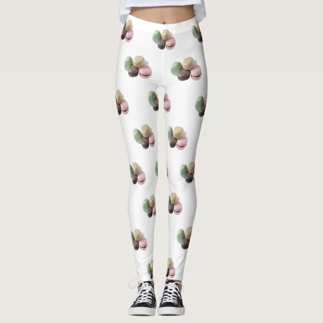 Leggings Macaroon moderno lindo (Anverso)