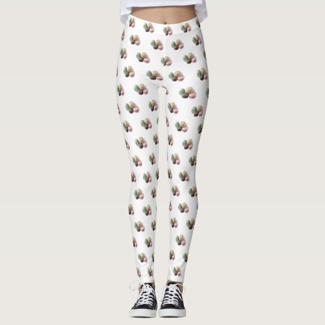 Leggings Macaroon moderno lindo (Anverso)