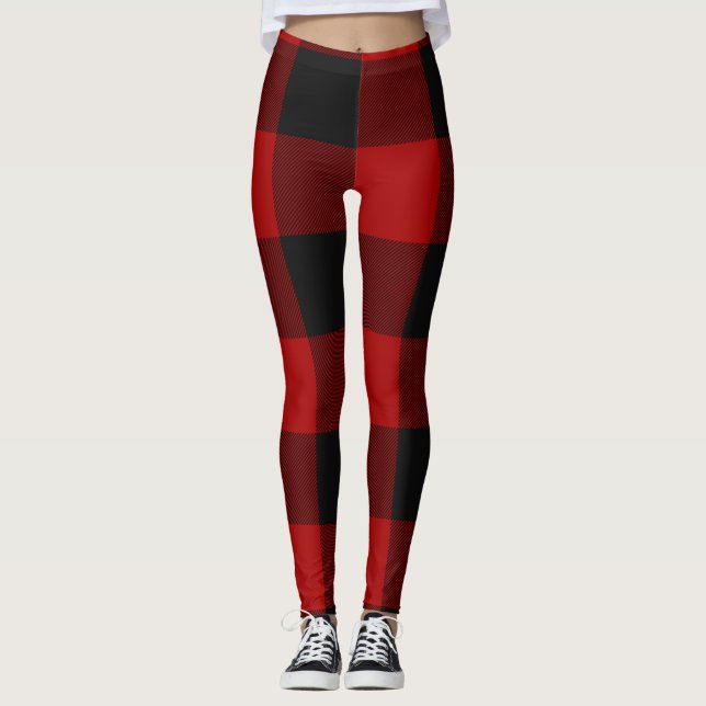 Leggings MacGregor | Rob Roy | Tartán Rojo Tapado en búfalo (Anverso)