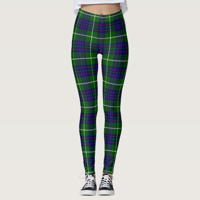 Leggings MacIntyre tartan blue plaid (Anverso)