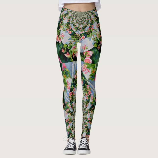 Leggings Mackinac rosa mandala (Anverso)
