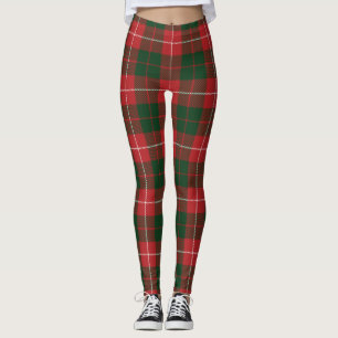 Leggings Mackinnon Plaid Tartan Scottish Clan Pattern