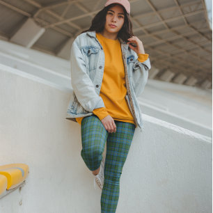 Leggings MacLeod Tartán Azul Verde
