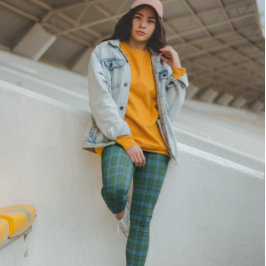 Leggings MacLeod Tartan Blue Green