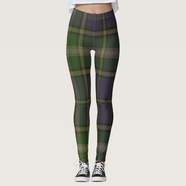 Leggings MacManus Tartan Clan Plaid (Anverso)