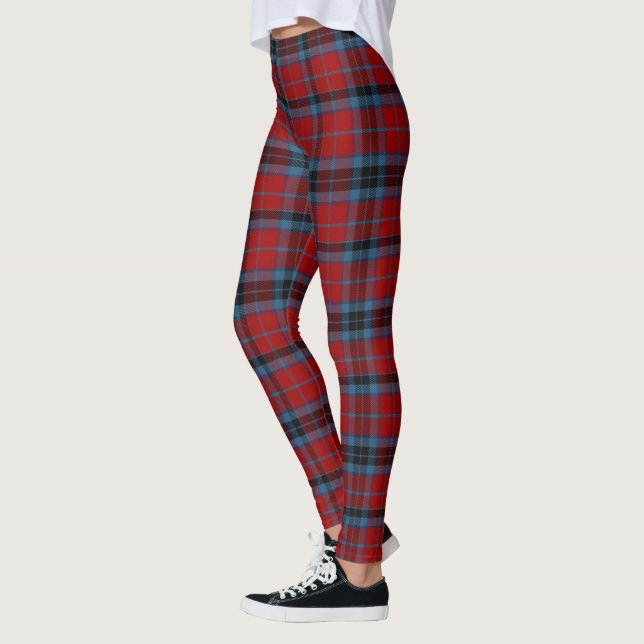 Leggings MacTavish Tartán Moderno Rojo de Mujer (Izquierda)