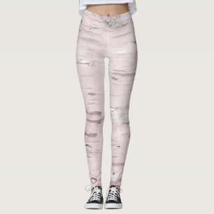 Leggings Madera de abedul blanco rústico granero estilo gra