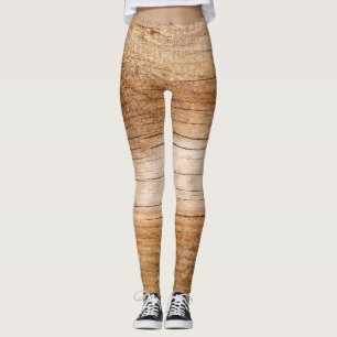 Leggings Madera de abeto natural: superficie texturada