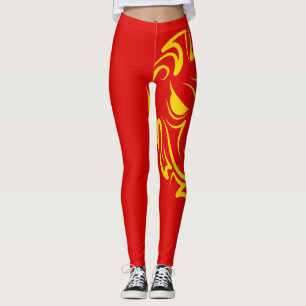Leggings Madera del Año Nuevo Lunar Chino de la Serpiente 2