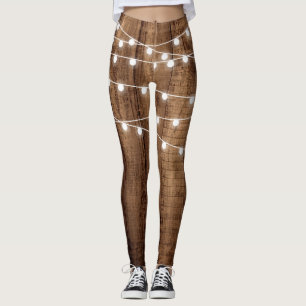 Leggings Madera rústica y personalizado para mujer de las