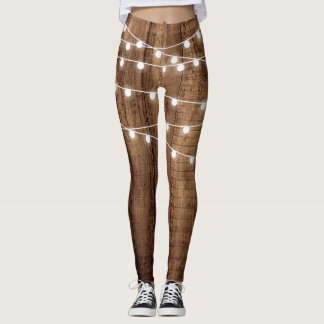 Leggings Madera rústica y personalizado para mujer de las