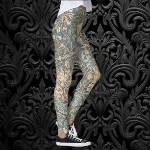 Leggings Madreselva de William Morris, Arte de Flores Vinta
